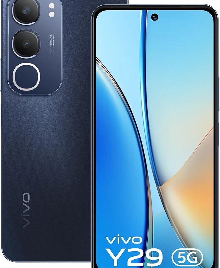 Vivo Y29 5G (Diamond Black, 8GB RAM, 128GB Storage) Diamond Black(5G Mobile)